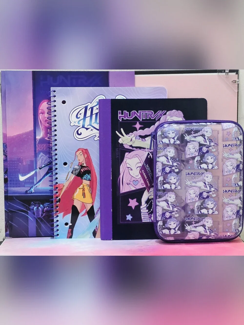 K-POP Demon Hunters School Supplies Notebooks, Folder, Pencil Case, Water Bottle